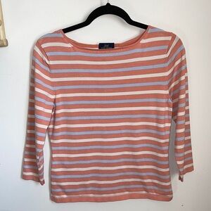 Brooks Brothers Silk Striped Top
